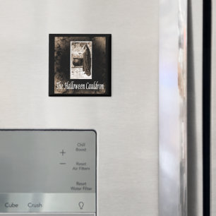 Aimant Vintage Halloween Cauldron