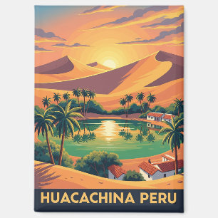 Aimant Vintage Huacachina Pérou Voyage