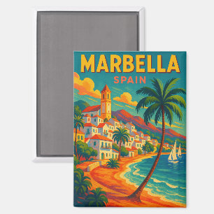 Aimant Vintage Marbella Espagne Costa del Sol