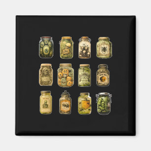 Aimant Vintage Pickle Jar Halloween Canned Pickle Éffraya