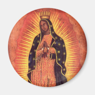 Aimant Vintage Religion Vierge Marie Notre-Dame de Guadal