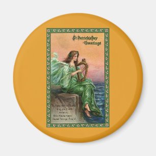 Aimant Vintage Saint Patrick. Exil d'Erin Beach
