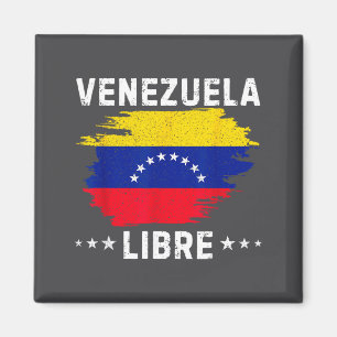 Aimant Vintage Venezuela Libre 2026 Drapeau du Venezuela