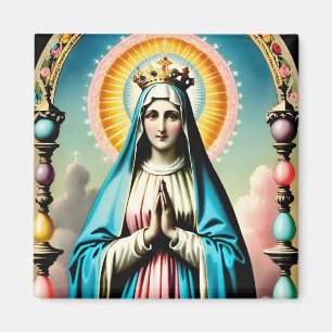 Aimant Vintage Vierge Marie Magnet, catholique