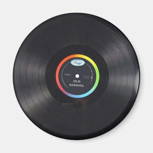 aimant vinyle de l'ancienne école (Devant)