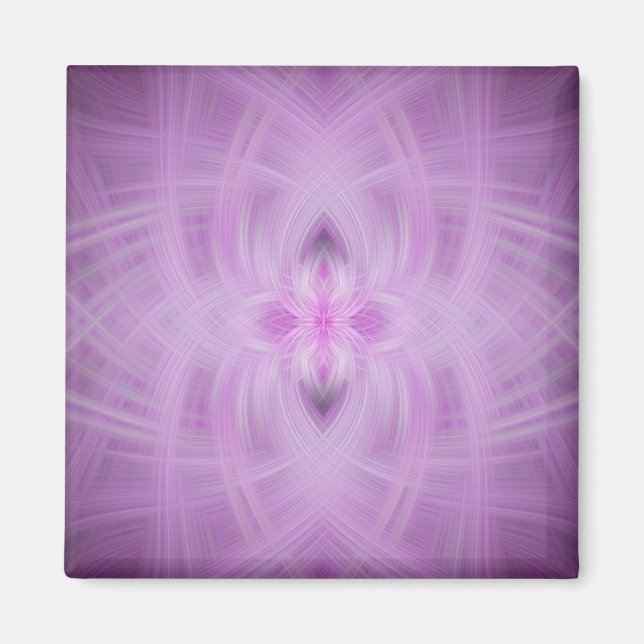 Aimant VIOLET - Art fractal - (Devant)