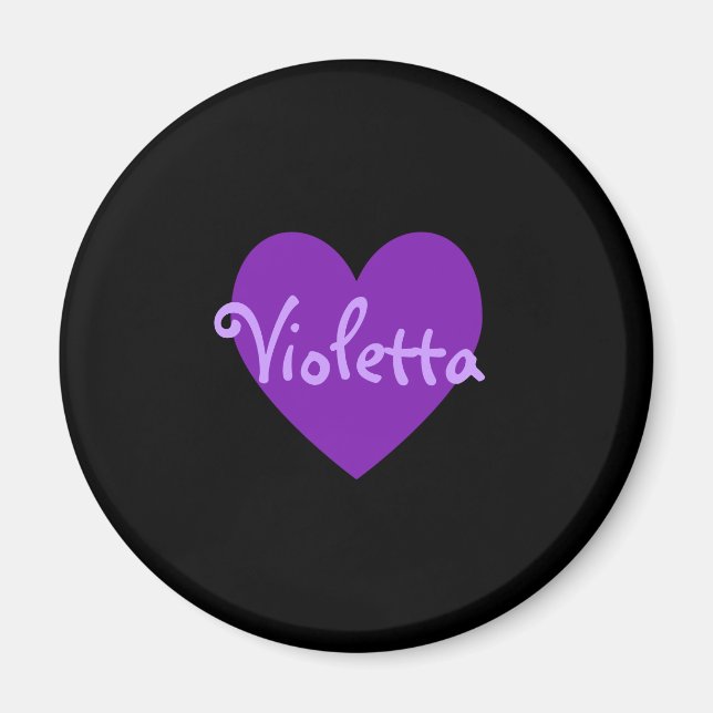Aimant Violette en violet (Devant)