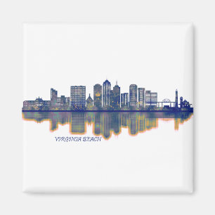 Aimant Virginia Beach Skyline