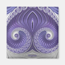 VIRGINIE ~ Motif Abstrait ~ Blanc gris violet ~