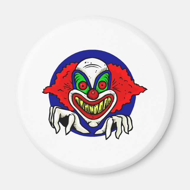 Aimant Visage de clown malin (Devant)