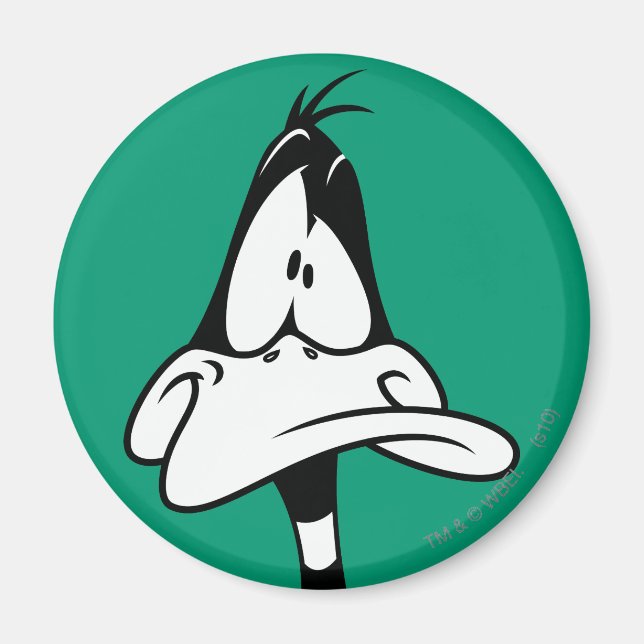 Aimant Visage de DAFFY DUCK™ Confus (Devant)