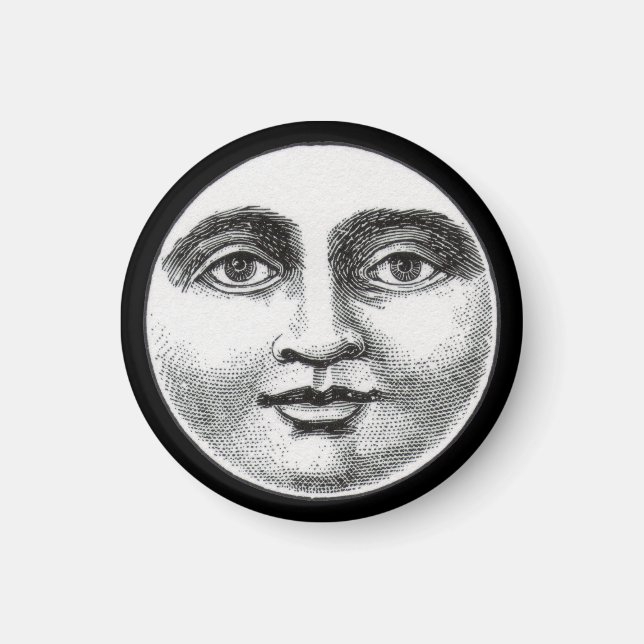 Aimant Visage de la lune (Devant)