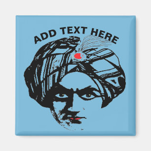 Aimant Visage du magicien de l'obéissance