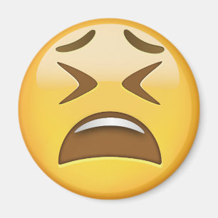 Aimant Visage fatigué Emoji