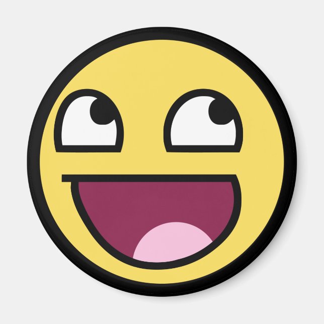 Aimant visage génial (Devant)