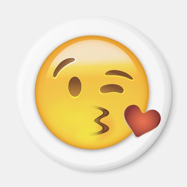 Aimant Visage Jeter Un Baiser Emoji (Devant)