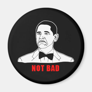 Aimant Visage non mauvais de rage de meme d'Obama comique