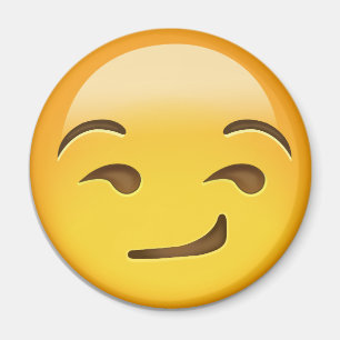 Aimant Visage souriant d'un air affecté Emoji
