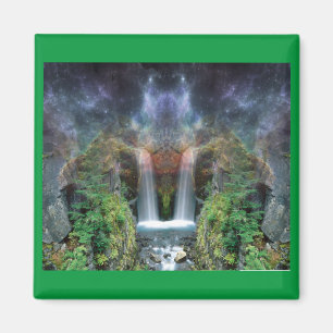 Aimant Visages cachés dans les cascades d'Imaginaire