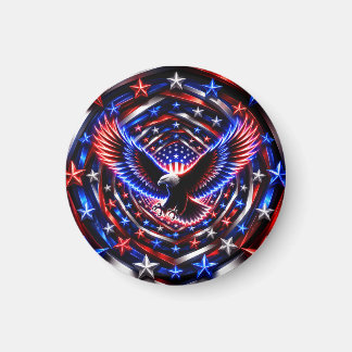 Aimant Vision Spirale Américaine – Aigle Patriotique Opti