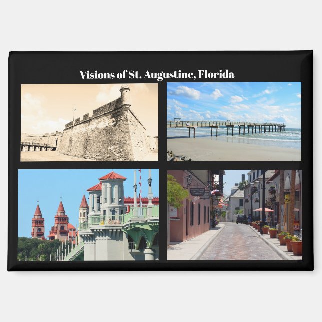 Aimant Visions of St. Augustine, Florida (Recto)