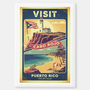 Aimant Visite Cabo Rojo - Affiche de Porto Rico