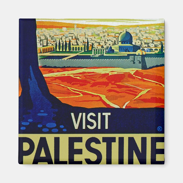 Aimant Visite de la Palestine (Devant)