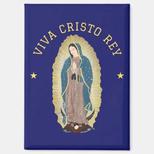 Aimant Viva Cristo Rey Catholique Notre Dame Guadalupe