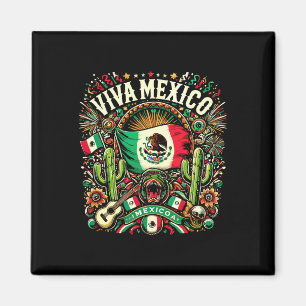 Aimant Viva Mexique Fête de l'Indépendance Drapeau mexica