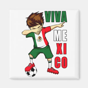 Aimant Viva Mexique Garçon Football Mexicain Fête De L'In