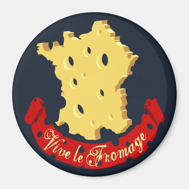 Aimant Vive le Fromage (Devant)