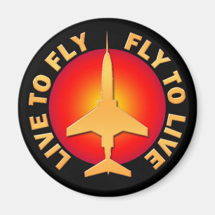 Aimant Vivez pour piloter la mouche pour vivre