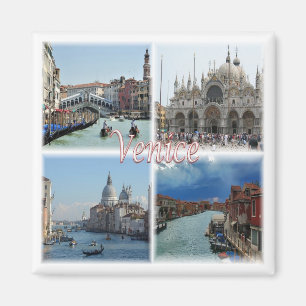 Aimant VNT023 VENISE, Mosaïque, Vénétie, Italie, Réfrigér