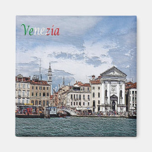 Aimant VNT058 VENICE, Pietà et le clocher, Frigo