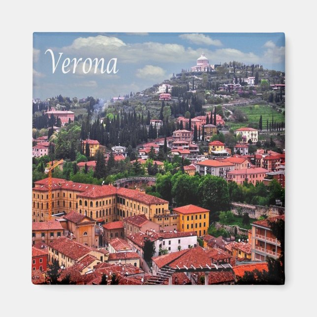 Aimant VNT083 VERONA, Panorama, Vénétie, Italie, Réfrigér (Devant)