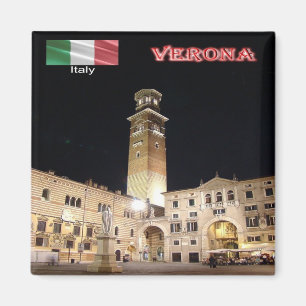 Aimant VNT087 VERONA, Piazza dei Signori, Italy, Fridge