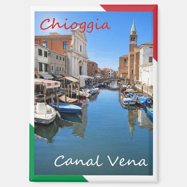 Aimant VNT116 CHIOGGIA, Canal Vena, Veneto, Italy, Fridge (Recto)