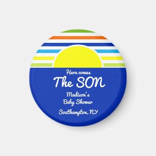 Aimant Voici Le Fils Baby shower Favor