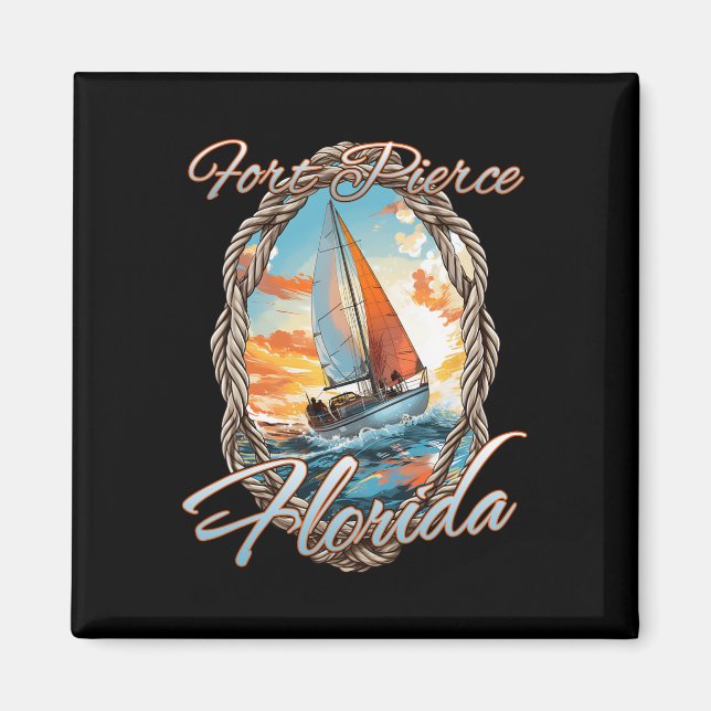 Aimant Voile Fort Pierce Floride Mer Et Soleil Pour M (Devant)
