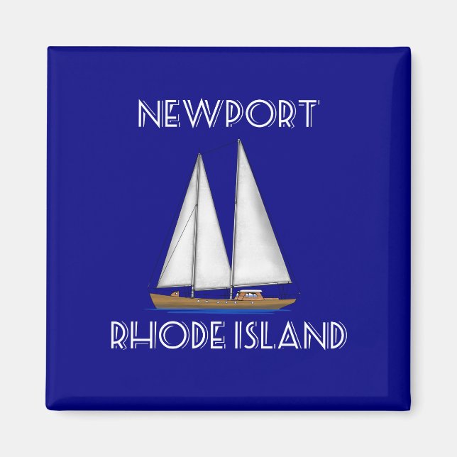 Aimant Voile Newport Rhode Island (Devant)