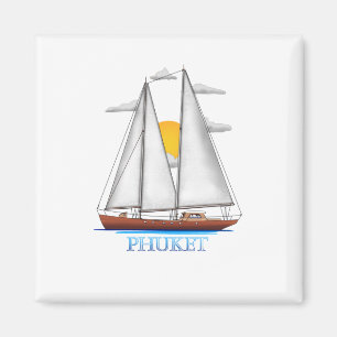 Aimant Voilier Nautique Côtier de Phuket