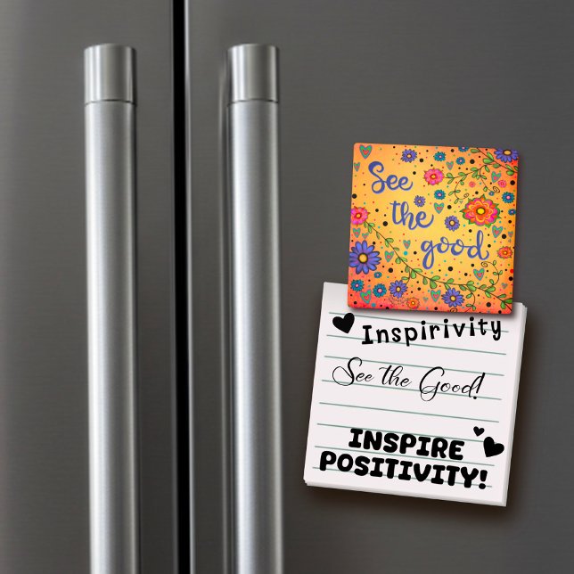 Aimant Voir la bonne Inspirivity Floral tendance Whimsica (Créateur téléchargé)