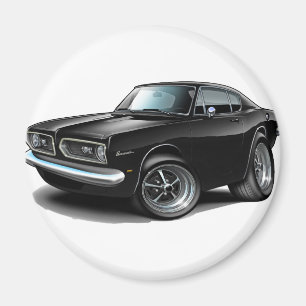 Aimant Voiture 1967-69 noire de barracuda