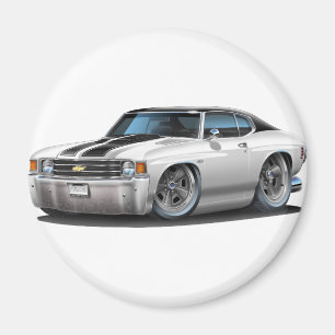 Aimant Voiture 1971-72 supérieure Blanc-Noire de Chevell