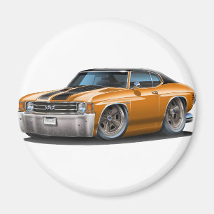Aimant Voiture 1971-72 supérieure Orange-Noire de