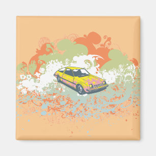 Aimant Voiture Abstraite