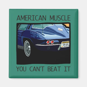 Aimant Voiture américaine de muscle, classique et V8 ble