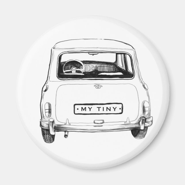 Aimant Voiture anglaise classique (Devant)