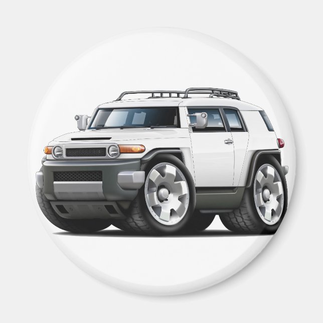 Aimant Voiture blanche Fj Cruiser (Devant)