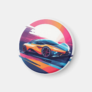 Aimant Voiture de sport futuriste